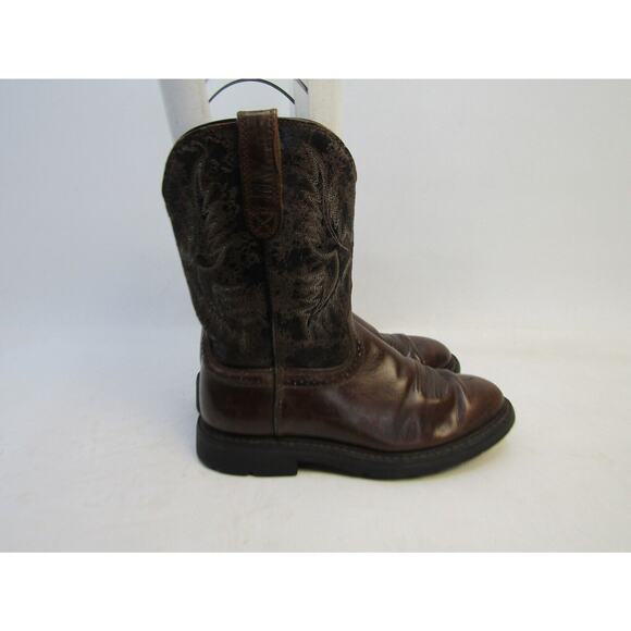 Ariat Mens Size 9.5 D Brown Leather Work Cowboy Western Boots main image 10